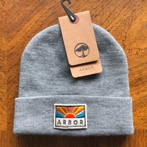 NWT Arbor Horizon Beanie Snowboard Ski Winter Hat - Unisex - One Size - Grey